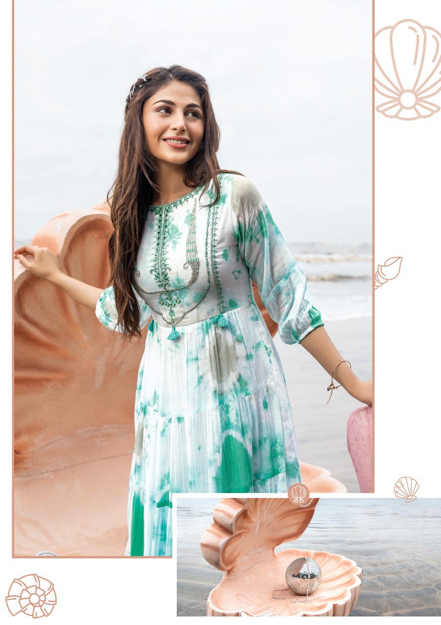 Pearl Fancy Stylish Party Wear New Designer Latest Kurtis Collection